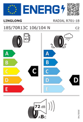 R701 | 185/70/R13 N (106/104)